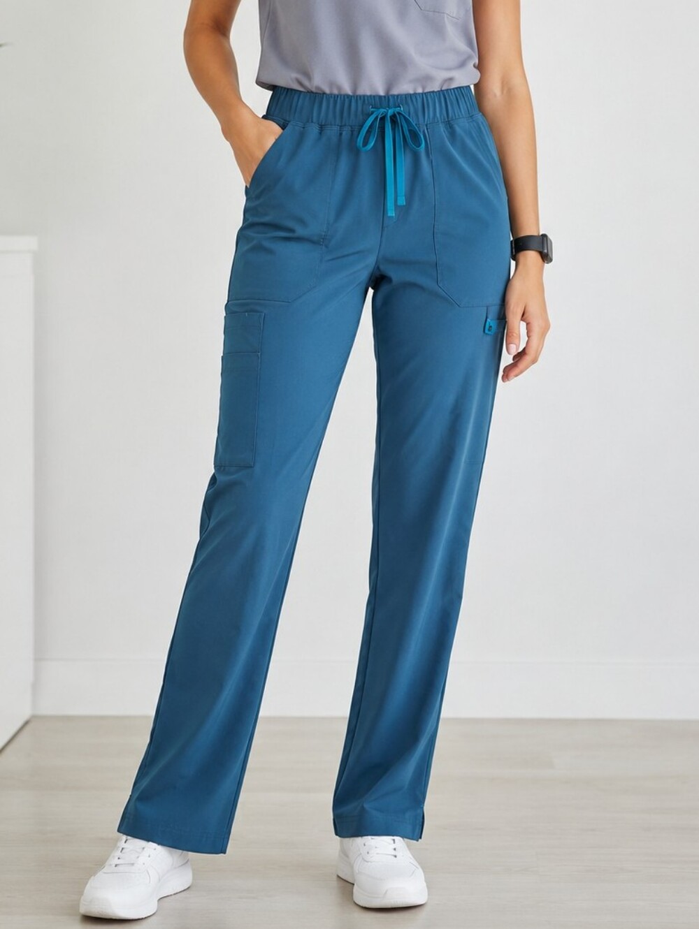 Carhartt Teal Wide Leg Scrub Pants Cargo